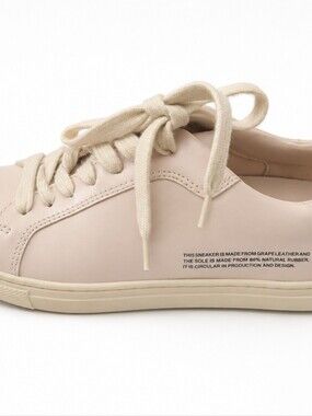 Pangaia Pale Pink Low-Top Lace-Up Sneakers